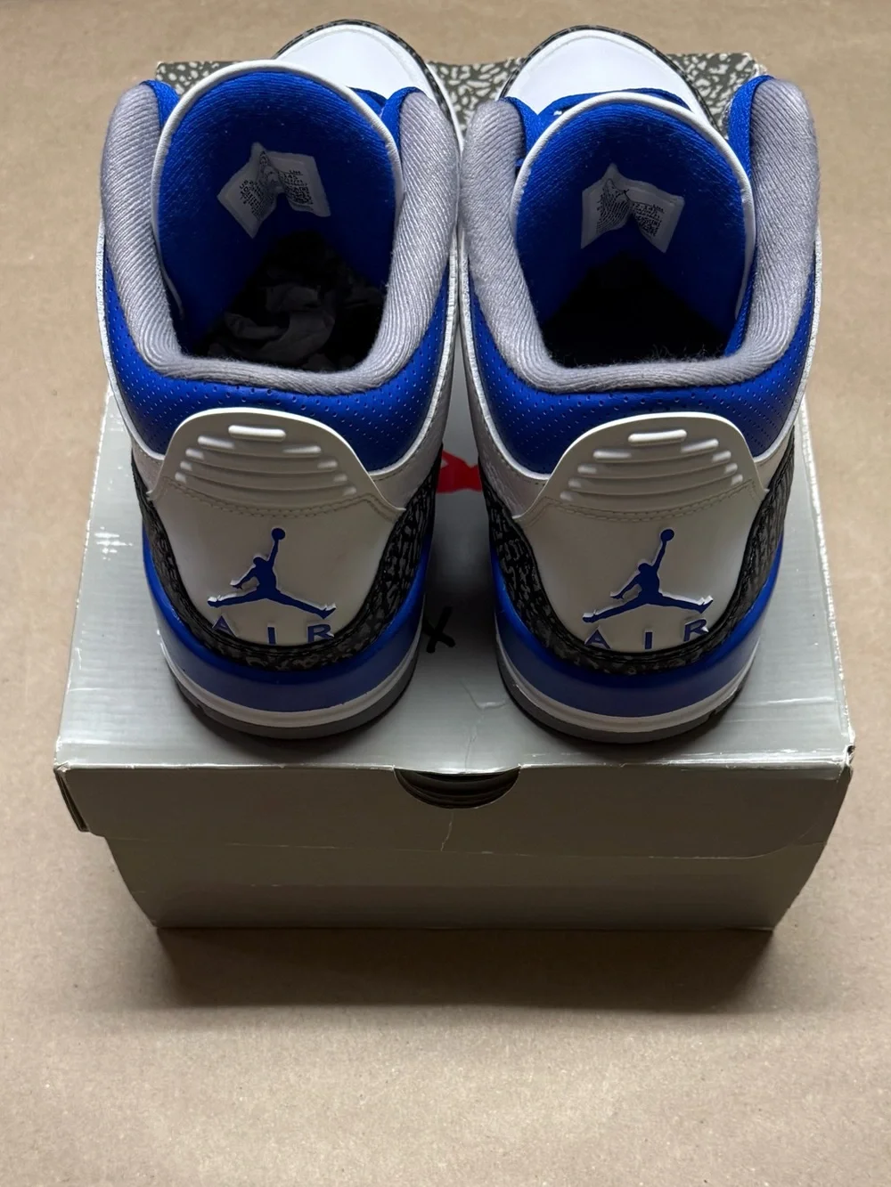 Nike Air Jordan 3 III Retro Racer Blue Mens size 10.5 Basketball shoes Rare!